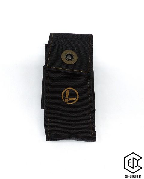 LEATHERMAN®: Nylon Sheath Holster, Black Bronze Stitching, Größe L  Vorderansicht